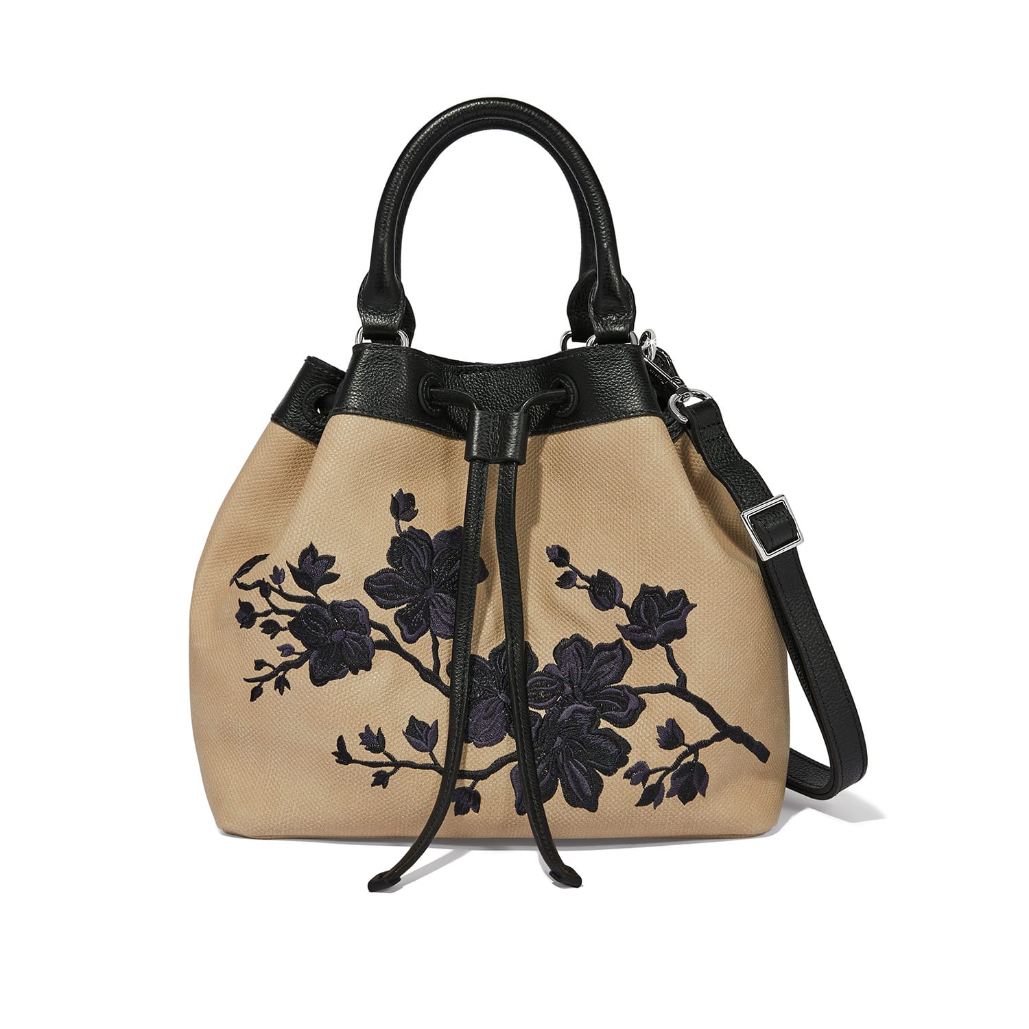 Elise Embroidered Drawstring Bag - Image 4