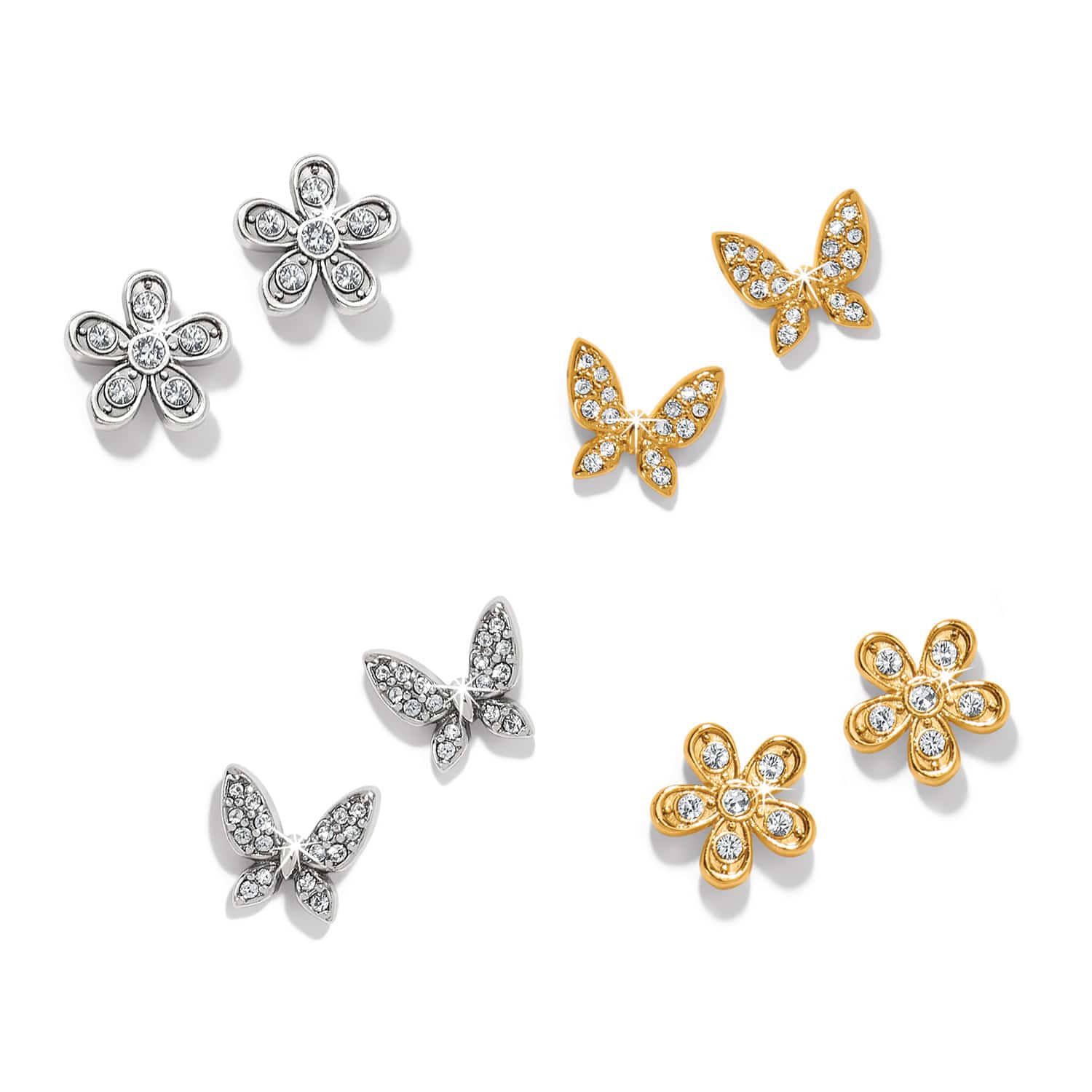 Enchanting Flower Post Earrings - Image 3