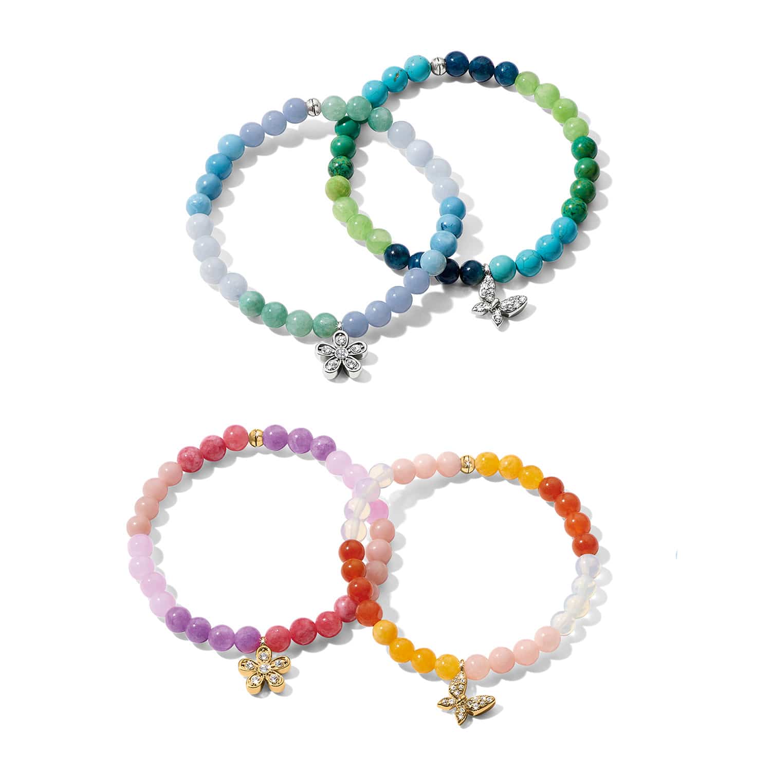 Enchanting Flower Stretch Bracelet - Image 7
