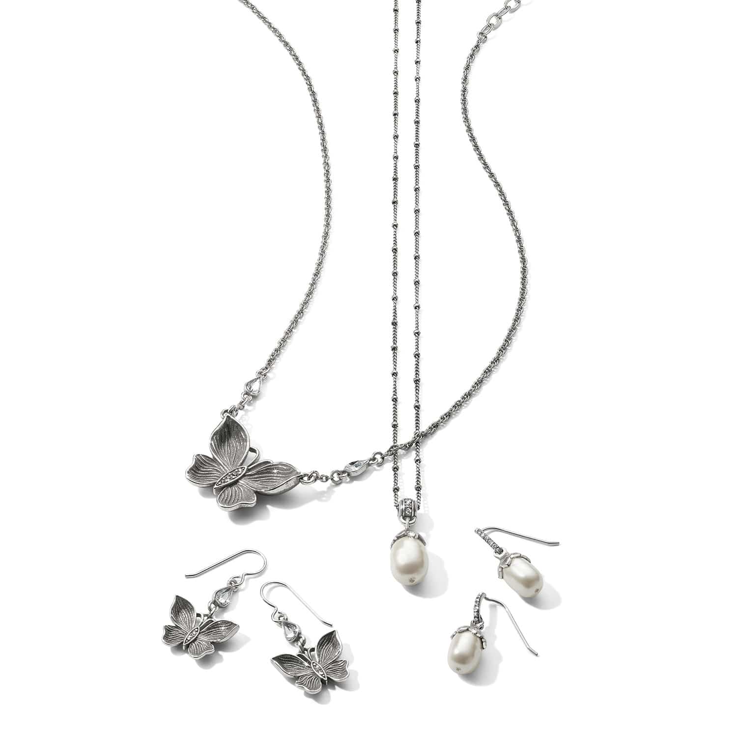 Everbloom Pearl Drop French Wire Earrings - Image 7