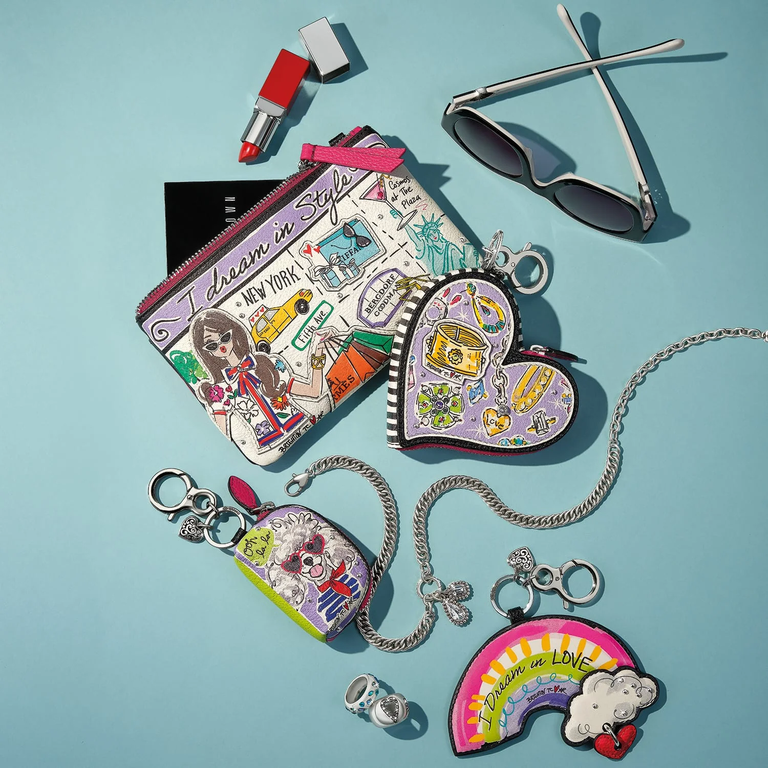 Fashionista Wanderlust Coin Purse Charm Handbag Fob - Image 4