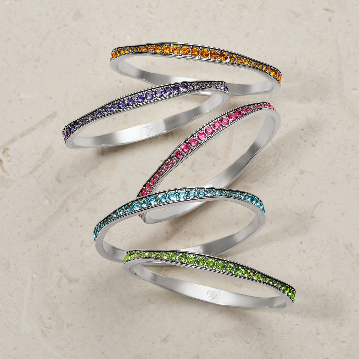 Light Hearted Crystal Bangle - Image 6