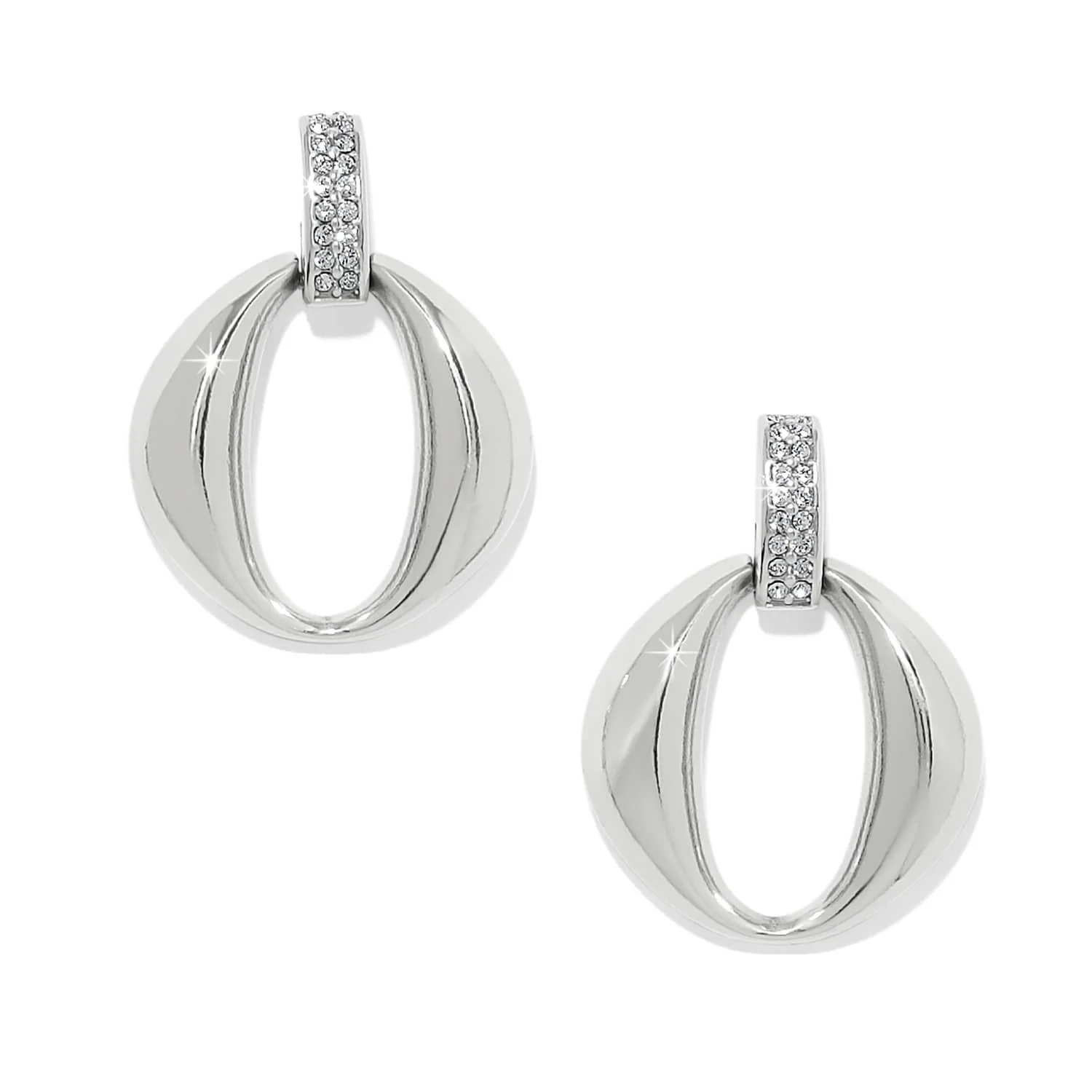 Meridian Classic Crescent Post Drop Earrings