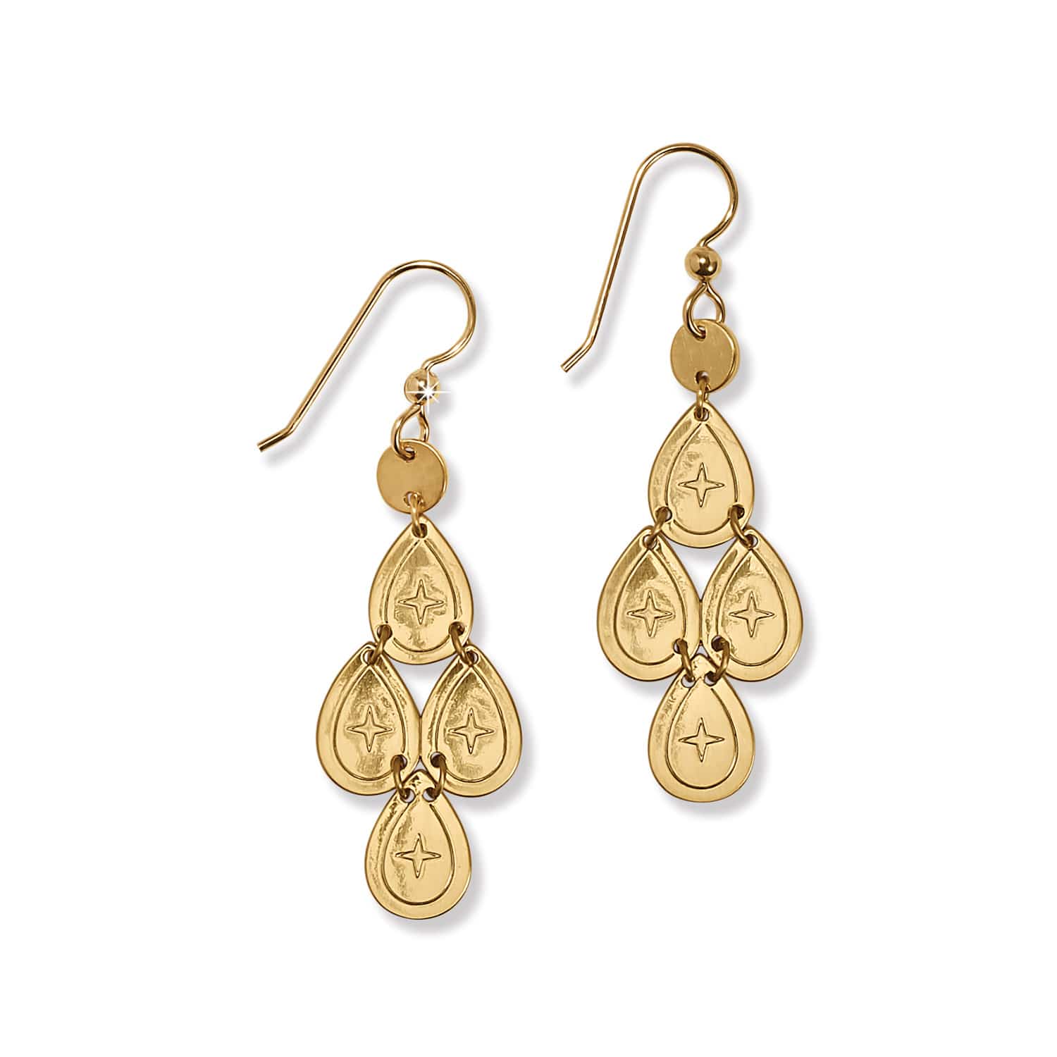 Palm Canyon Small Teardrop French Wire Earrings - Image 2