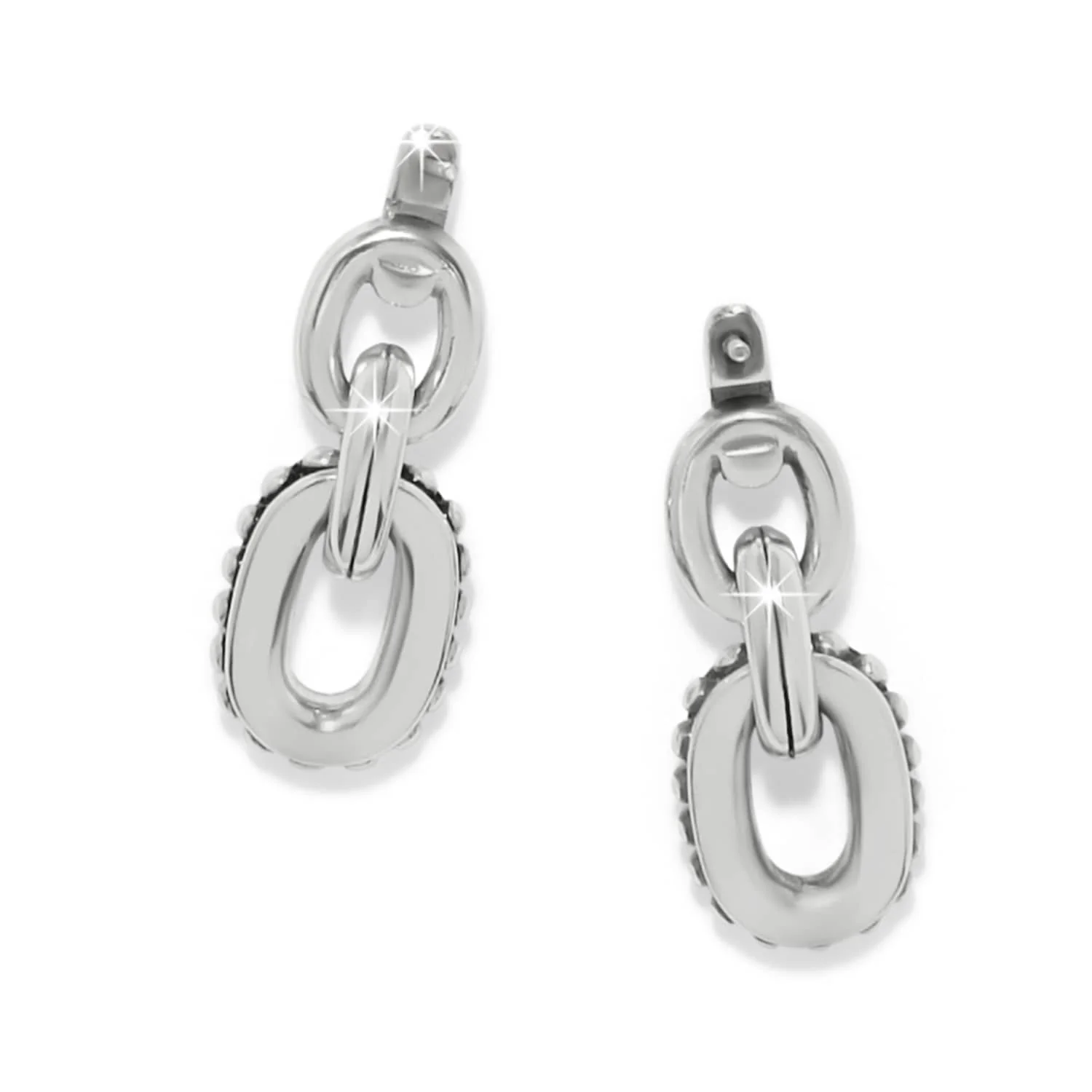 Pretty Tough Link Post Drop Earrings - Image 2