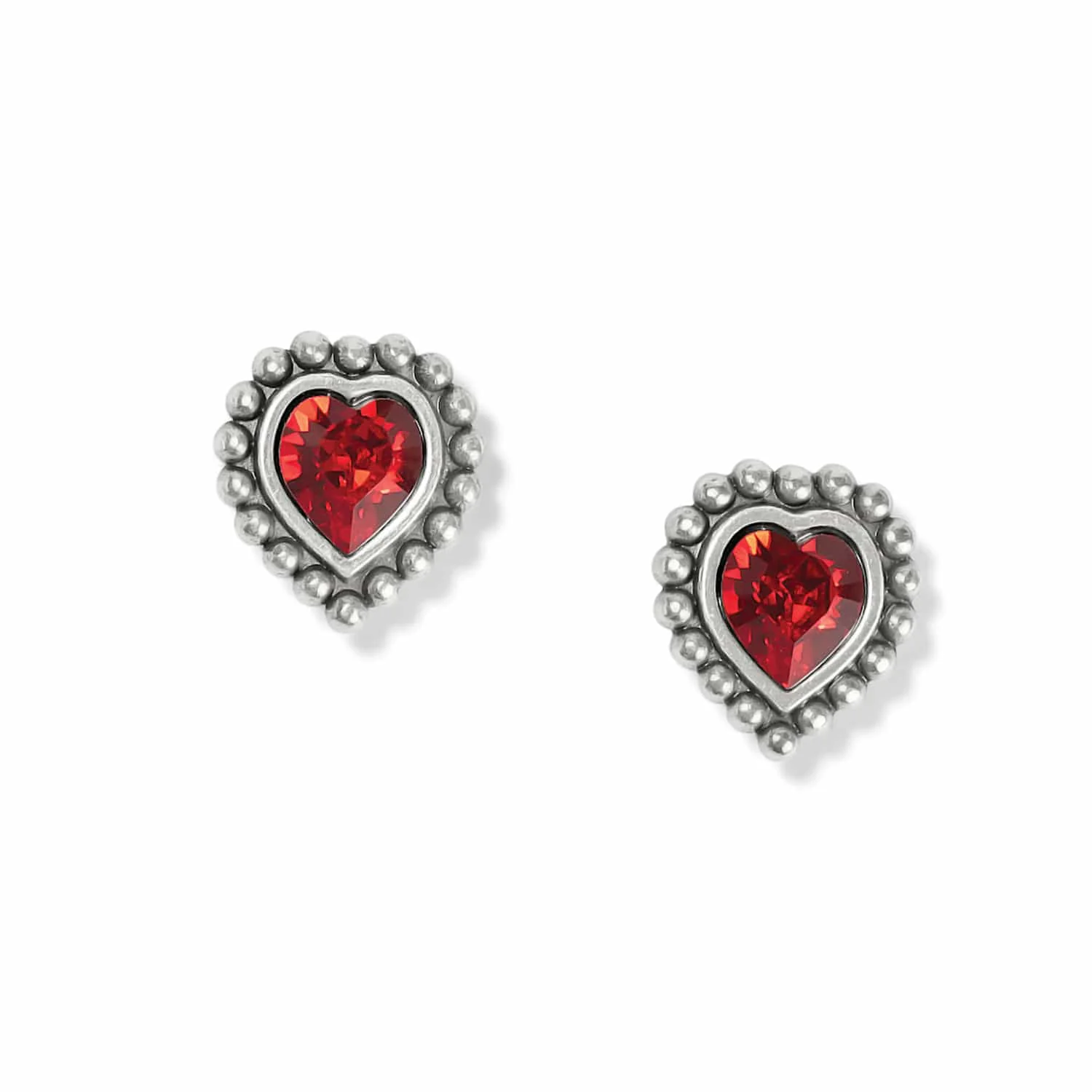 Shimmer Heart Mini Post Earrings - Image 2