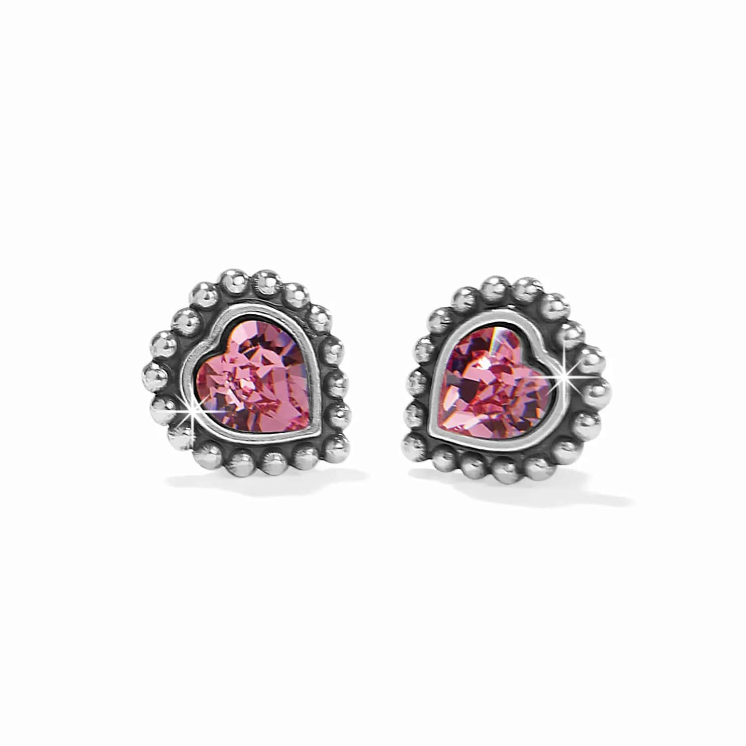 Shimmer Heart Mini Post Earrings - Image 3