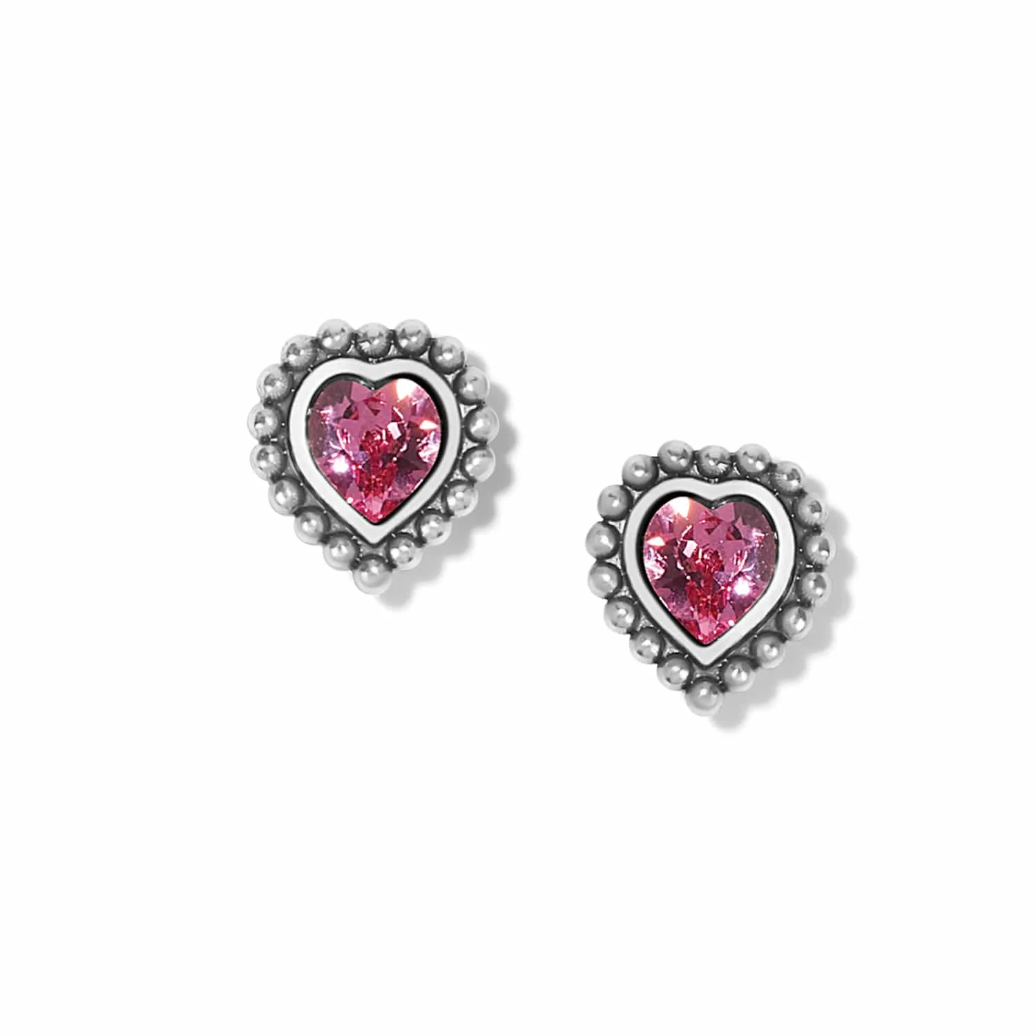 Shimmer Heart Mini Post Earrings - Image 4