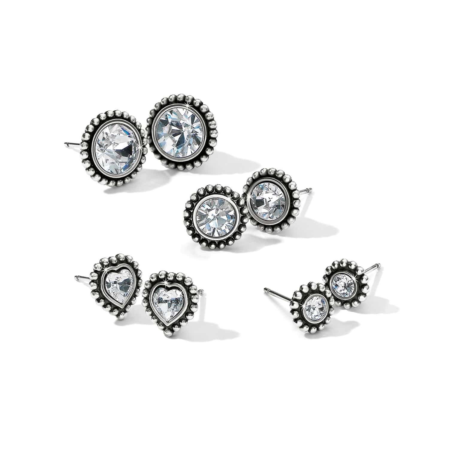 Shimmer Heart Mini Post Earrings - Image 8
