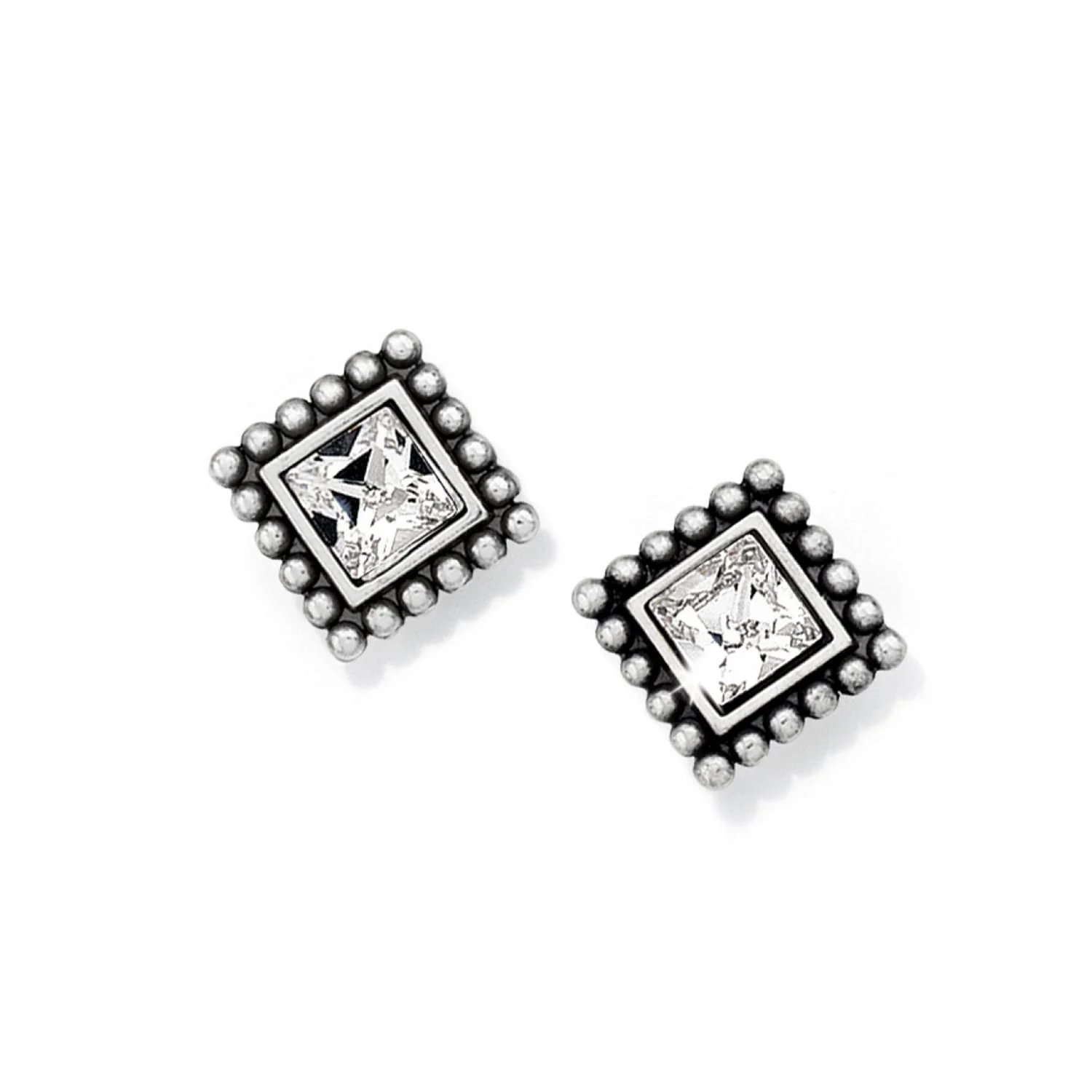 Sparkle Square Mini Post Earrings - Image 3