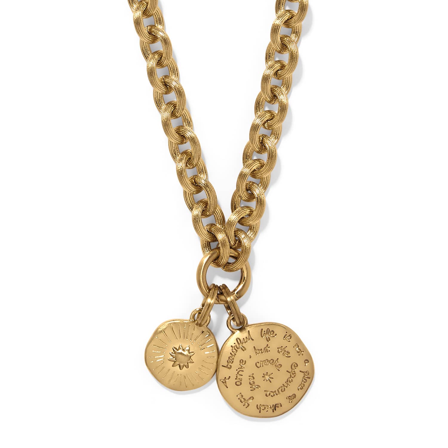 Token Lavish Link Round Charm Necklace - Image 2